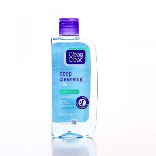 Clean & clear daily deep cleansing sensitive lotion cleanser with salicylic acid