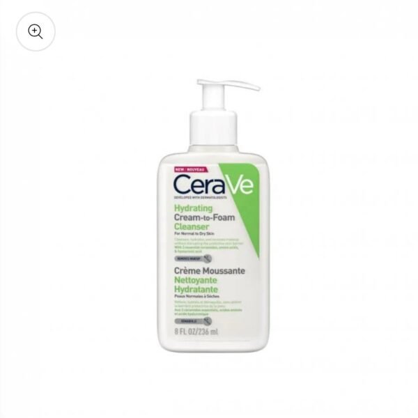 CerAve hydrating cream to foam cleanser 8floz