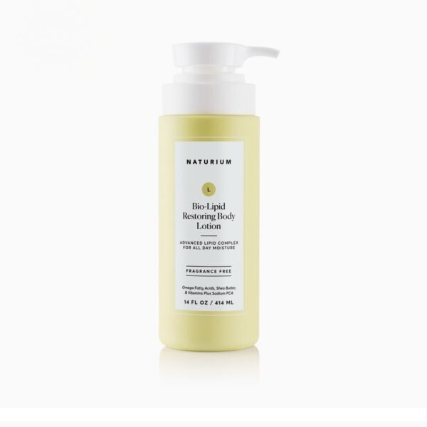 Naturium Bio-Lipid Restoring Moisturizing Body Lotion with Shea Butter, Fragrance Free, 14 oz