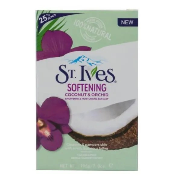 St.ives Softening Coconut / orchid Brightening & moisturizing Bar Soap - 195g