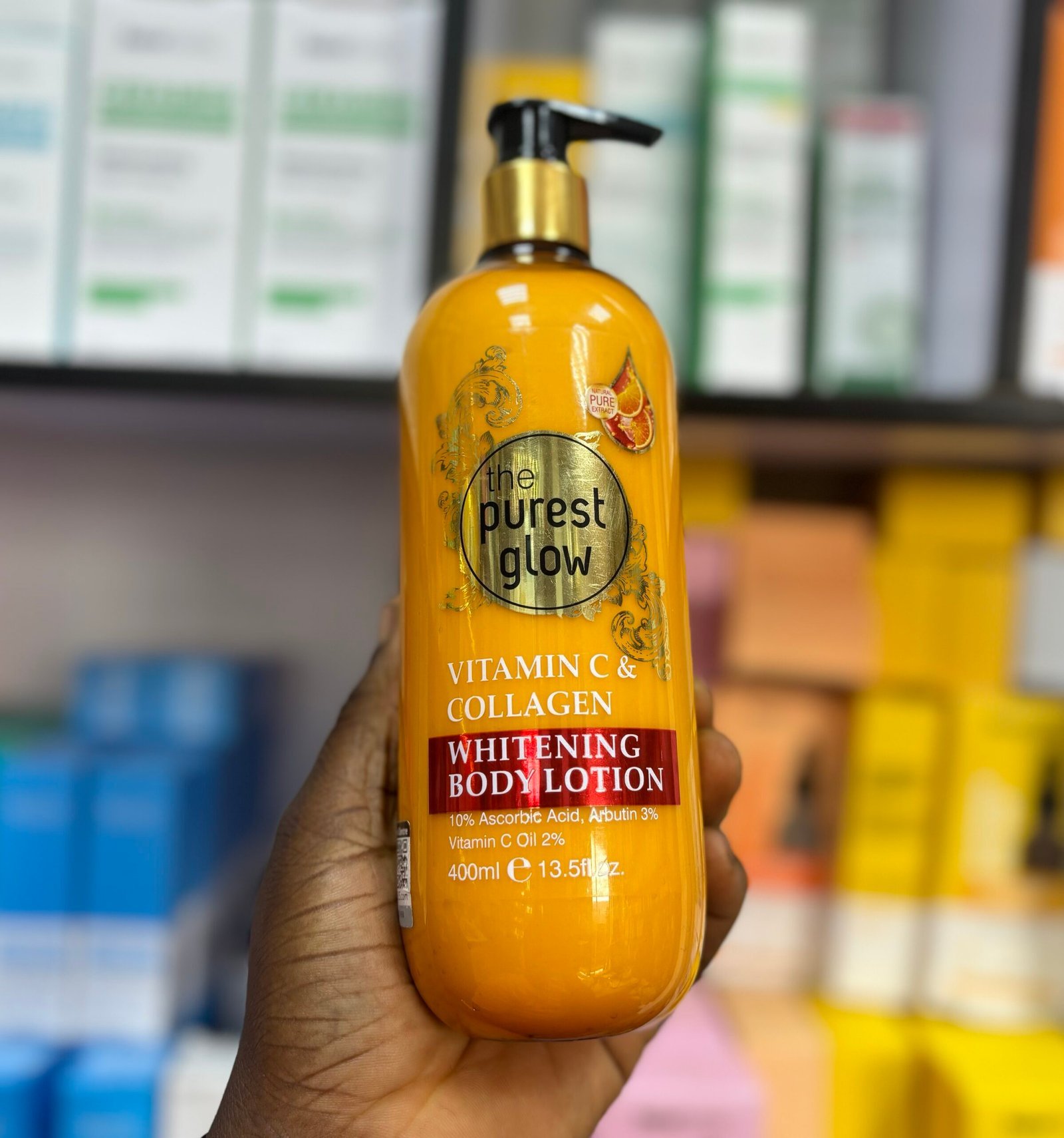 THE PUREST GLOW VITAMIN C AND COLLAGEN BODY LOTION 400ML