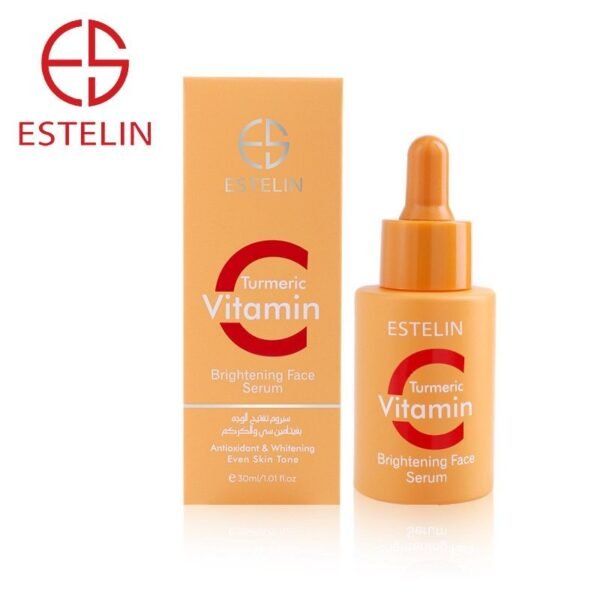 Estelin turmeric vitamin C brightening face serum