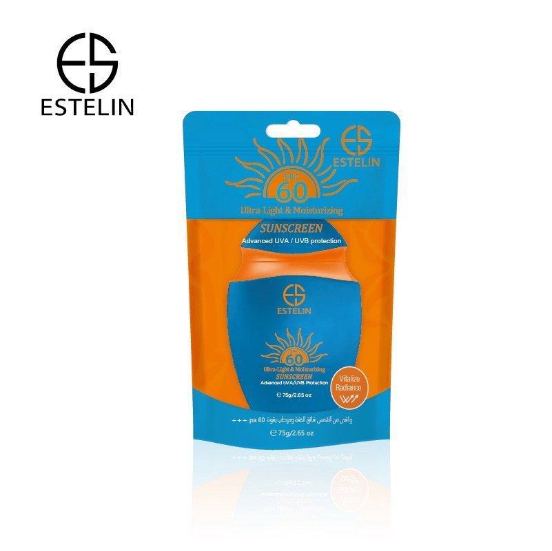 Estelin ultra light & Moisturizing sunscreen spf 60+ 75g