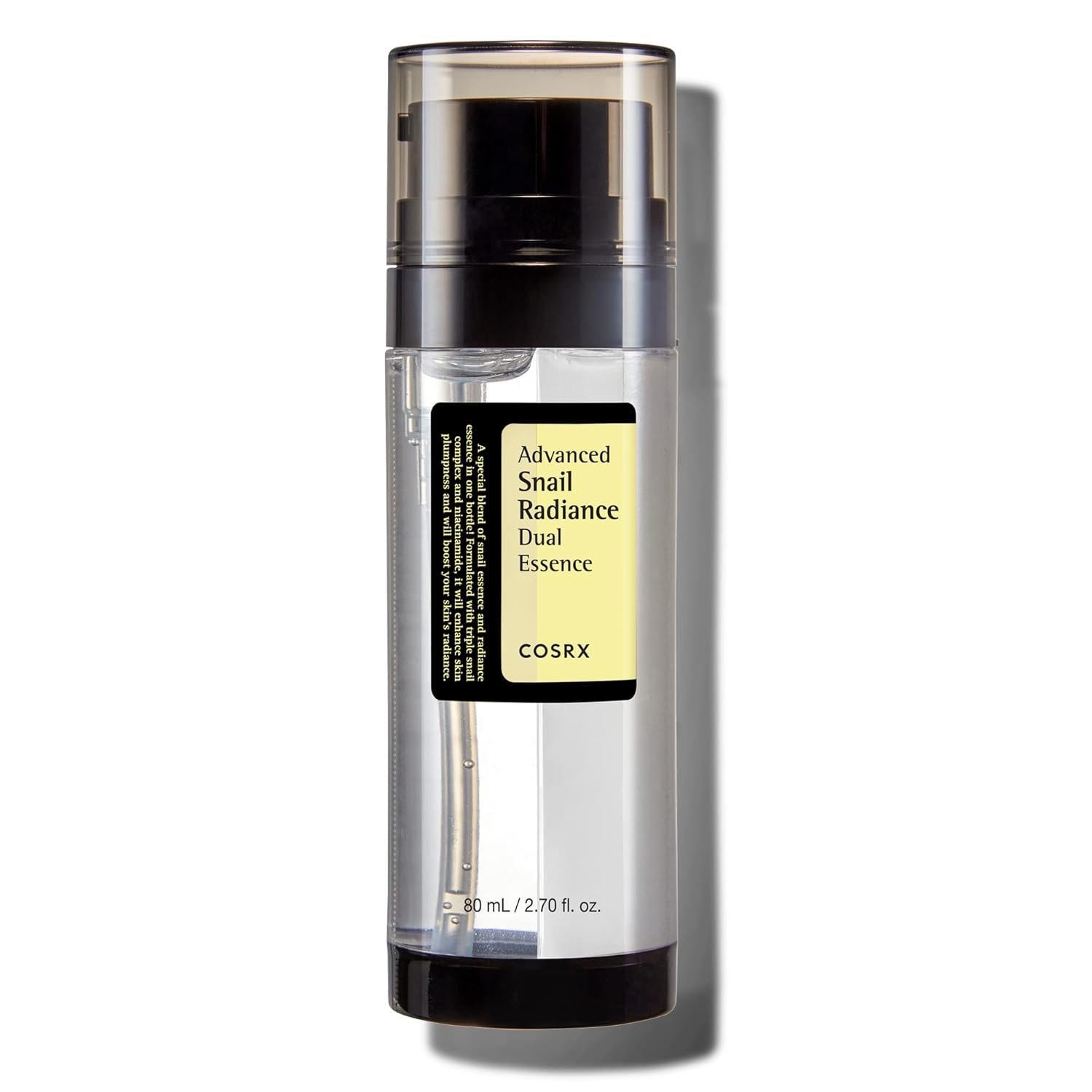 COSRX Niacinamide 5% + Snail Mucin 74% Dual Essence 2.70 fl.oz / 80ml