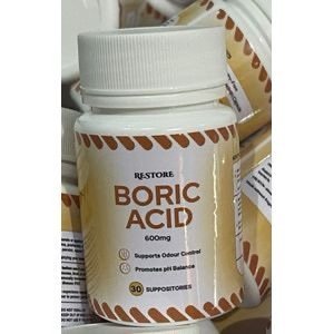 Restore boric acid (600mg).