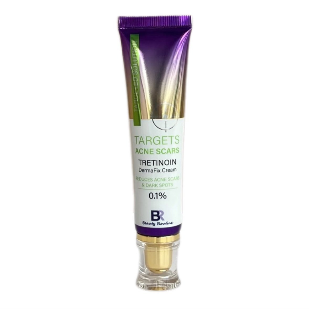 Beauty routine target acne scars tretinion 0.1% derma fix cream