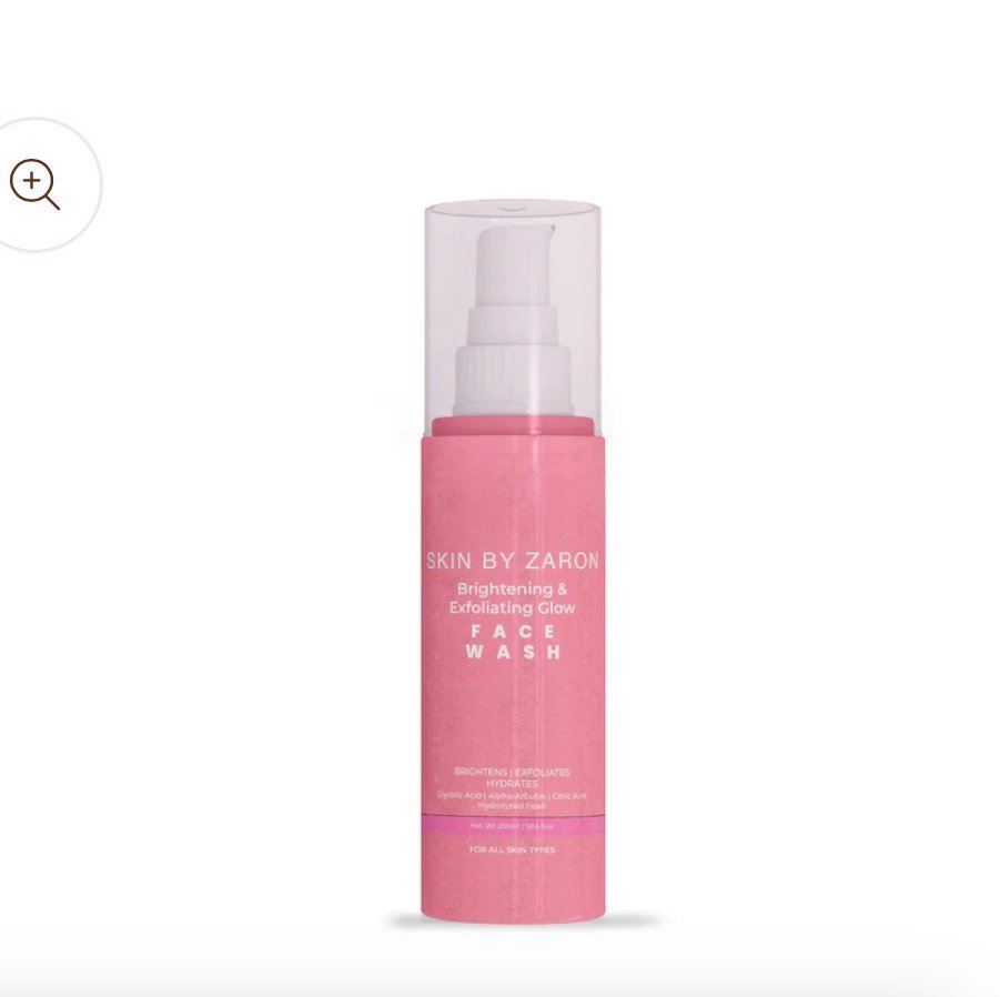 Skin by zaron brightening & exfoliating glow face wash