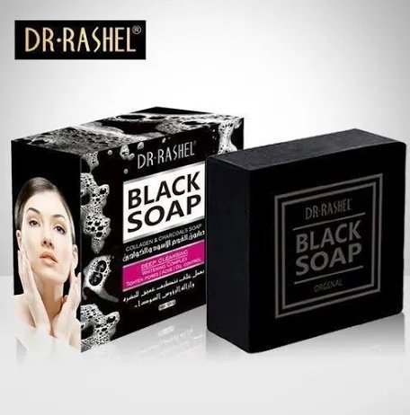 Dr rashel black soap collagen & charcoal soap 100g
