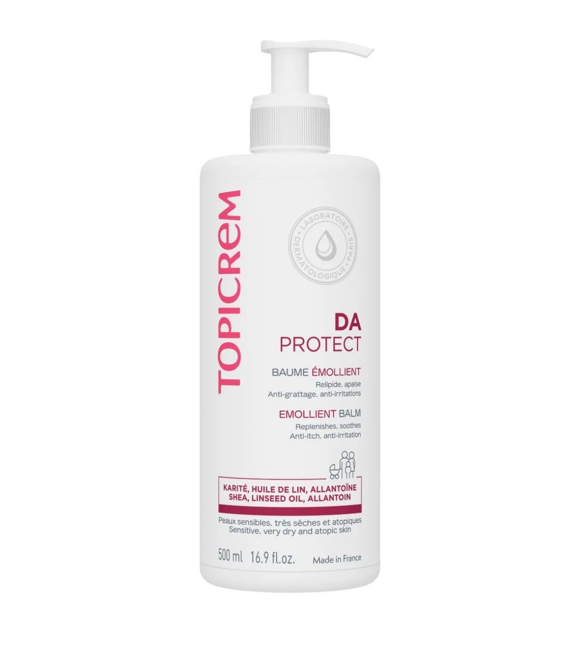 Topicrem Da protect emollient balm 500ml