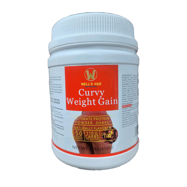 Well hubs curvy weight gain powder 450g