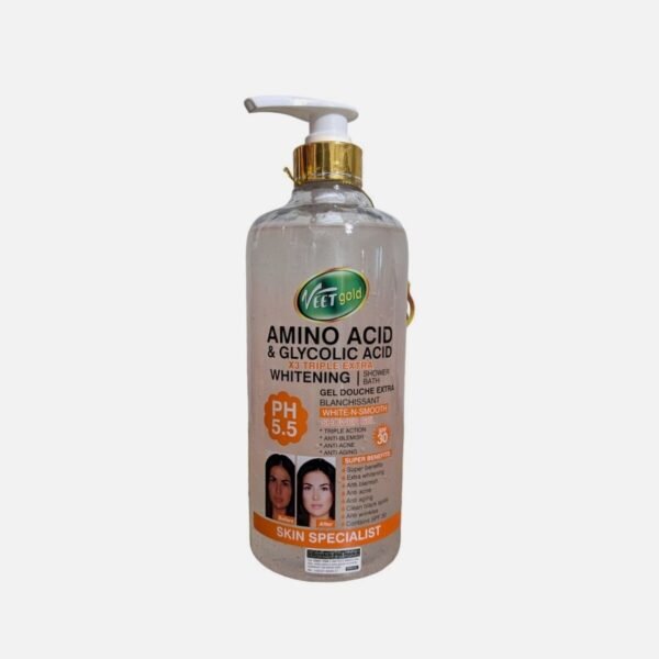 Veet gold Amino acid & glycolic acid whitening shower bath