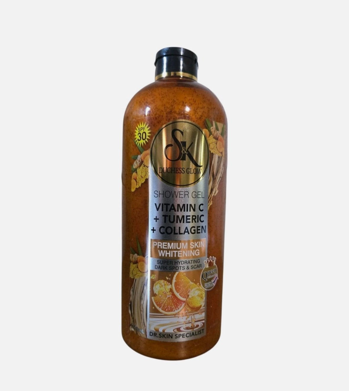 SK Duchess Glow Vitamin C + Tumeric + Collagen Shower Gel 1000ml (New packaging )