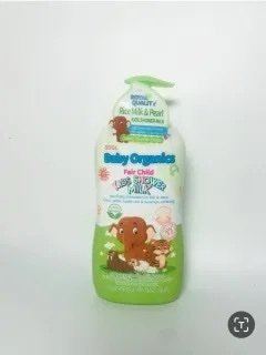 Baby organics fair child kid shower milk (Rice milk & pearl) | 1000ml