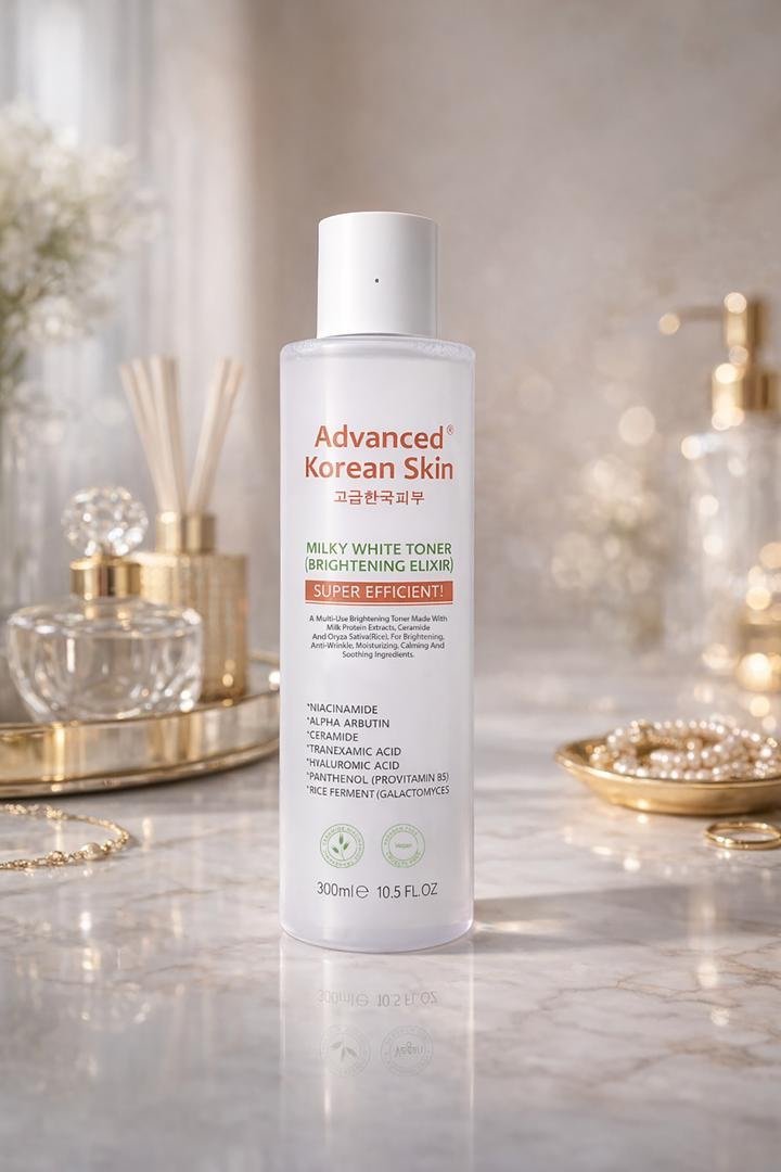 Advanced Korean Skin Milky White Toner (Brightening Elixir) 300ml