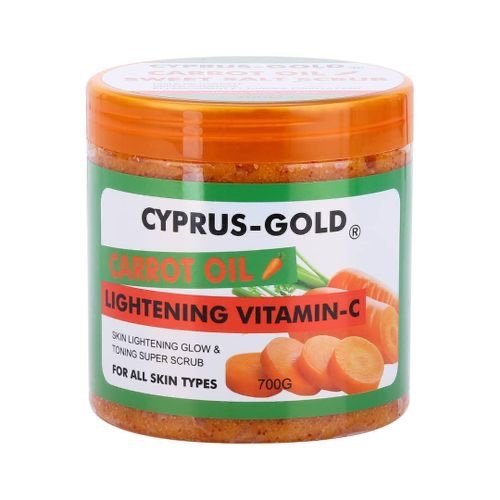 Cyprus Gold Carrot Oil Lightening Vitamin C sweet salt scrub (700g)