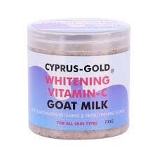 Cyprus Gold Whitening Vitamin C Goat Milk sweet salt Scrub (700g)