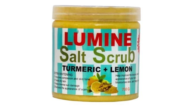 Lumine Turmeric + Lemon Salt Scrub (700g)