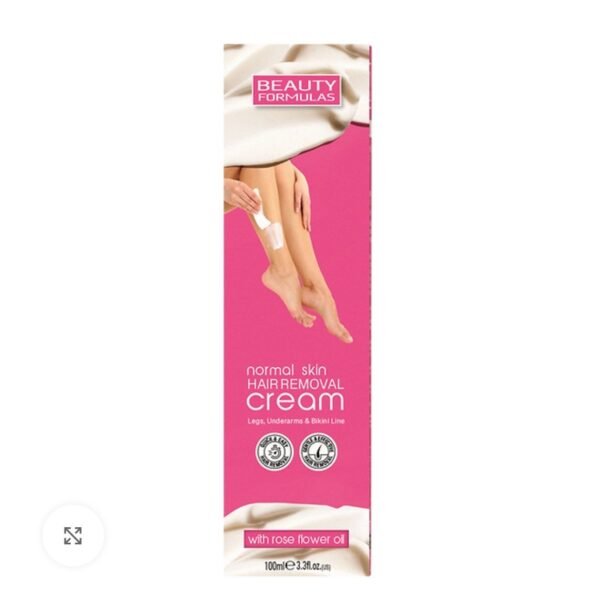 Beauty Formulas Normal Skin Hair Removal Cream with rose flower oil