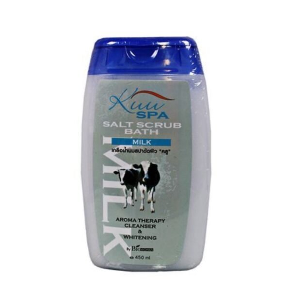 Kuu spa salt body scrub milk