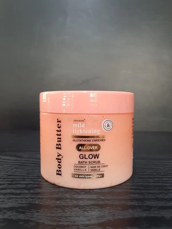 Clinitone Mild Lightening Glow Bath Scrub 300g