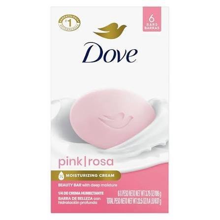 Dove Beauty Bar Soap Pink Rosa 2 in 1 ( USA)