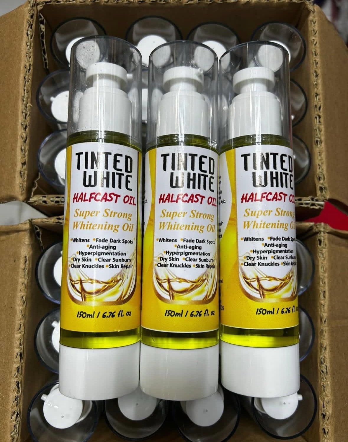 Tinted White Halfcast oil Super strong whitening oil 150ml - Image 2