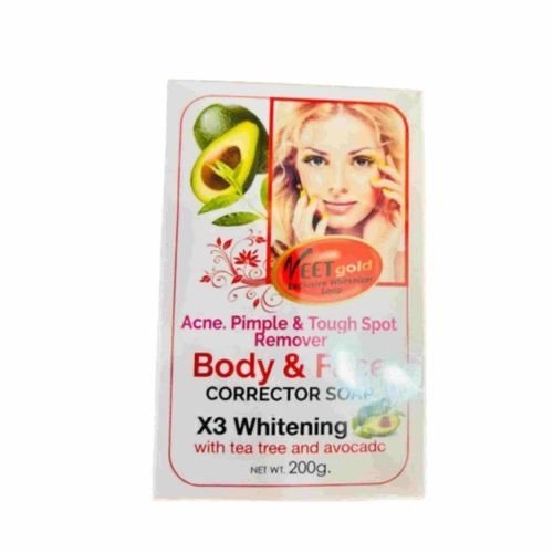VEET GOLD Body & Face Corrector Whitening Soap 200g X 3pcs
