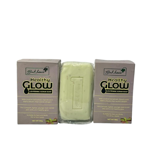 Bio nature Healthy Glow Lightening Scrub Soap (150g) | ash pack