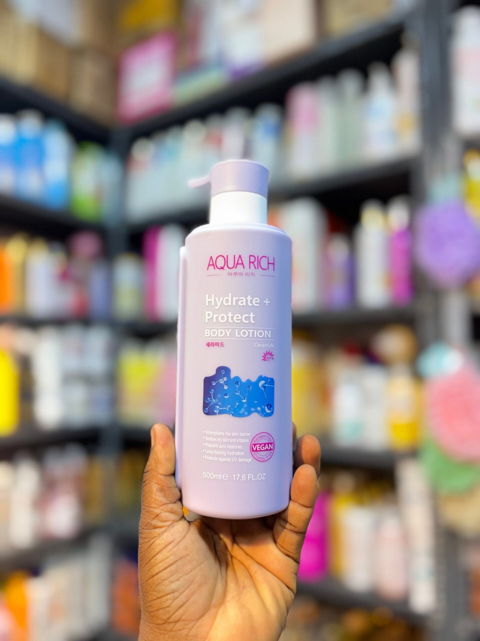 Aqua Rich Hydrate + Protect Body Lotion (Ceramide) 500ml