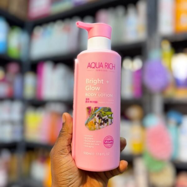 Aqua Rich Bright + Glow Body Lotion (Licorice+Mulberry Root Extract)500ml