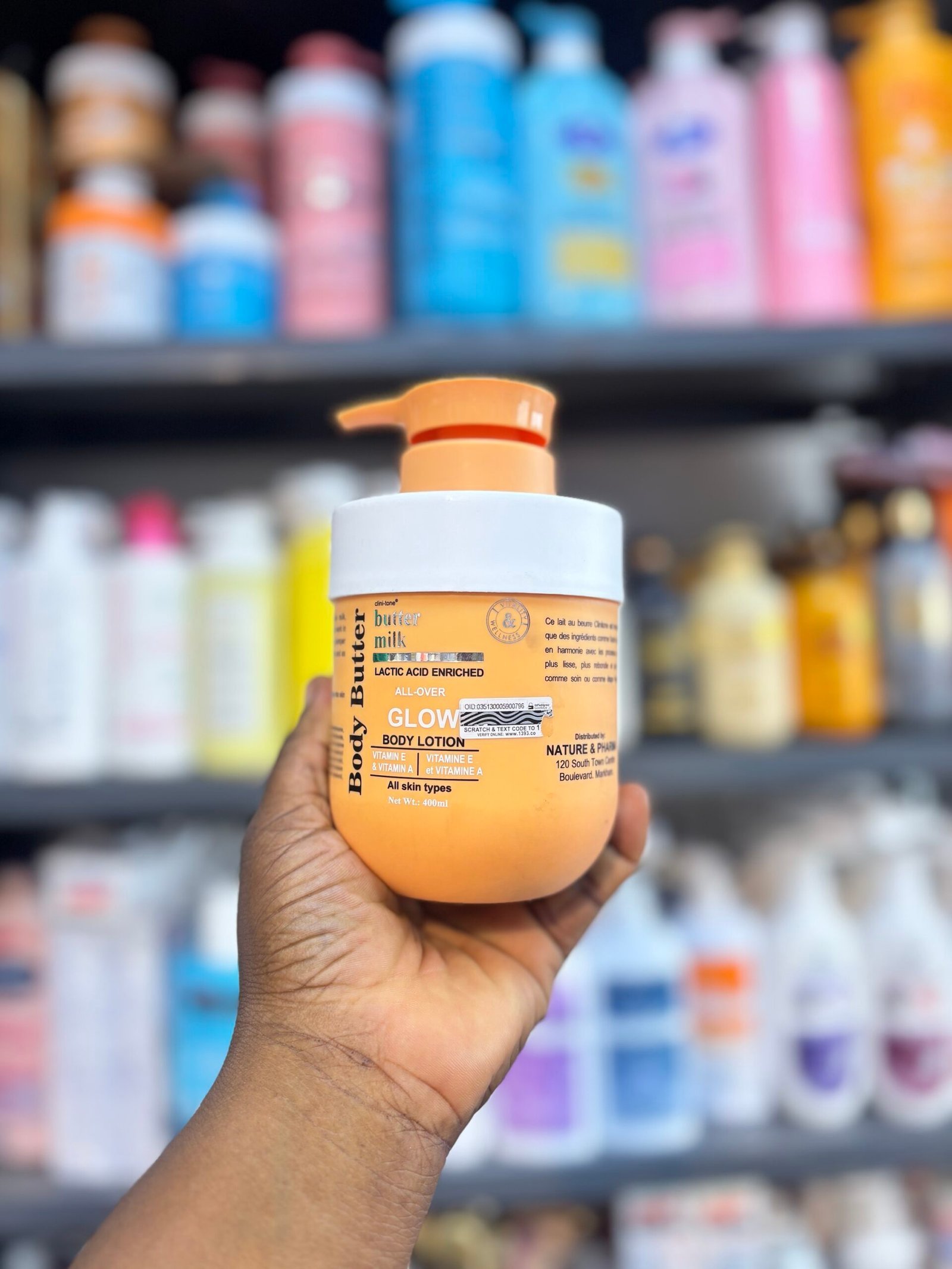 Clinitone Butter Milk Lactic Acid All Over Glow Body Lotion 400ml