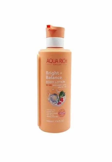 Aqua Rich Bright+Balance Body Lotion (Niacinamide+ Alpha Arbutin+ Txa) 500ml