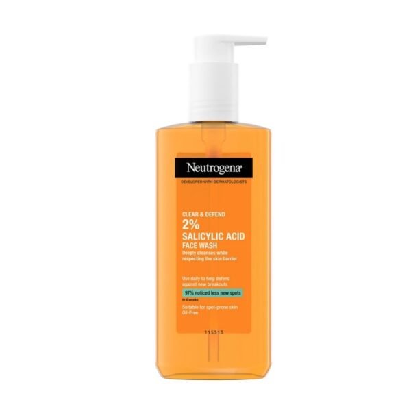Neutrogena Clear and Defend 2% Salicylic Acid Face Wash 200ml