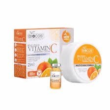Biocos vitamin C whitening cream,multivitamin formula with serum & soap 3in1