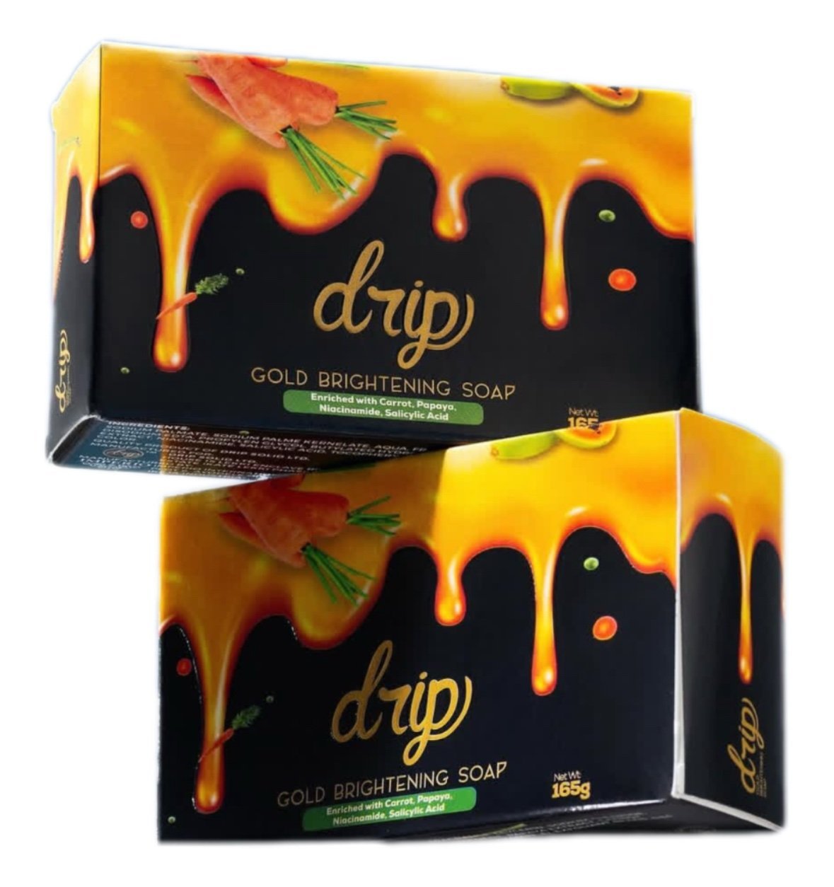 Drip gold brightening soap 165g | Single bar