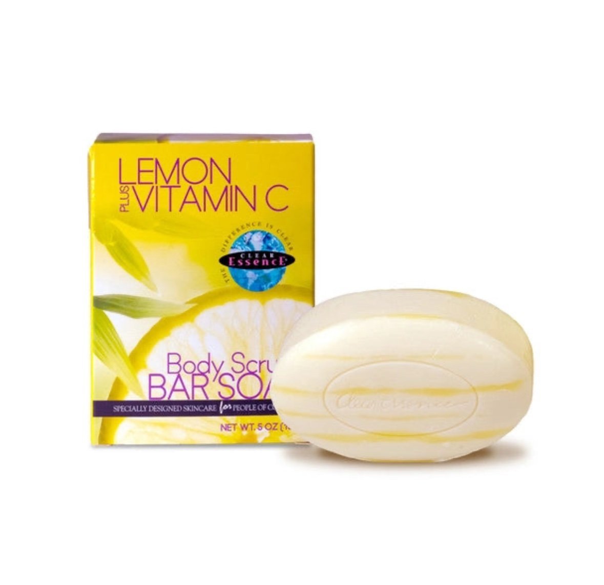 Clear Essence Lemon Plus Vit-C Body Soap Scrub 5oz / 150g