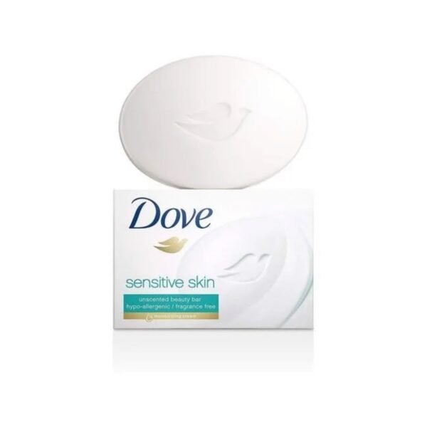 Dove Sensitive Skin Unscented Beauty Bar fragrance free |Single bar